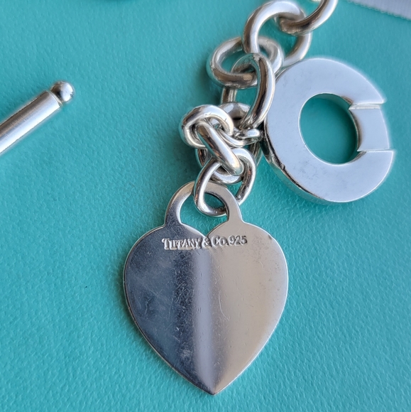 Retired Plain heart tag toggle necklace - Picture 5 of 9